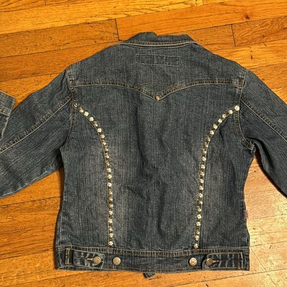 jeans d studded denim jacket - Picture 3 of 6